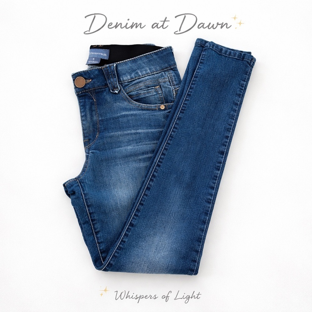 Democracy Ab Solution Skinny Jeans Womens Size 4 Blue Stretch Denim 29x28